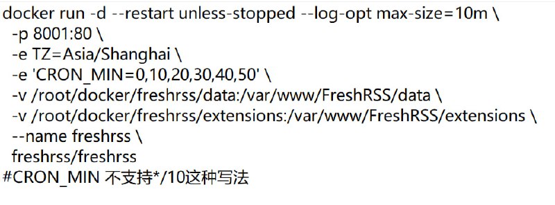 #RSS书接上回，由于重置了系统，所以需要重装 FreshRSS